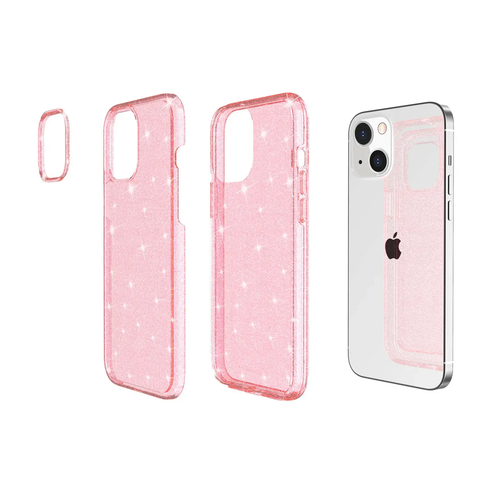 Customize Bling Bling iPhone 13 Pro PC and TPU Back Case 