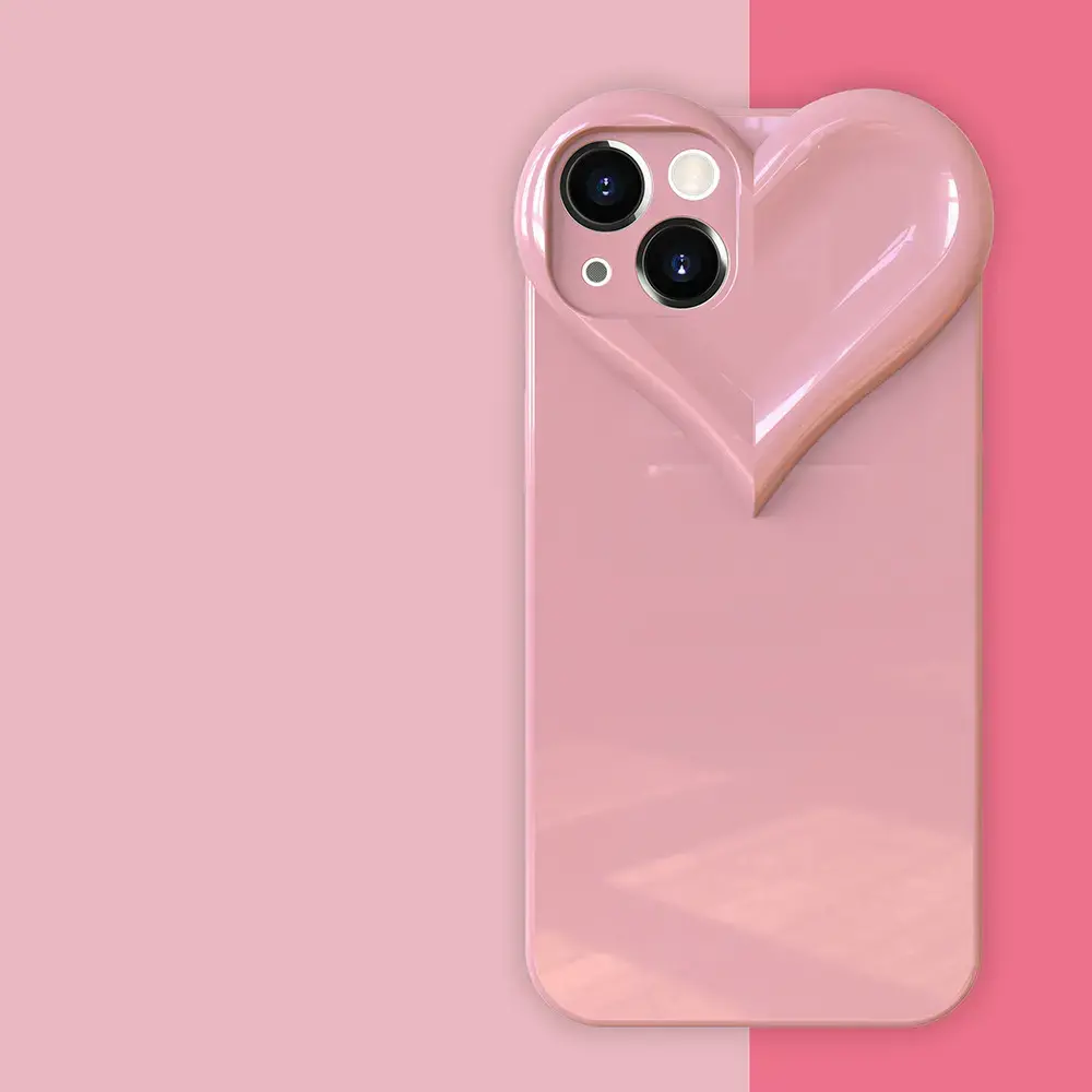 Lovely Heart Shape Fashion Case For iPhone 13 Pro