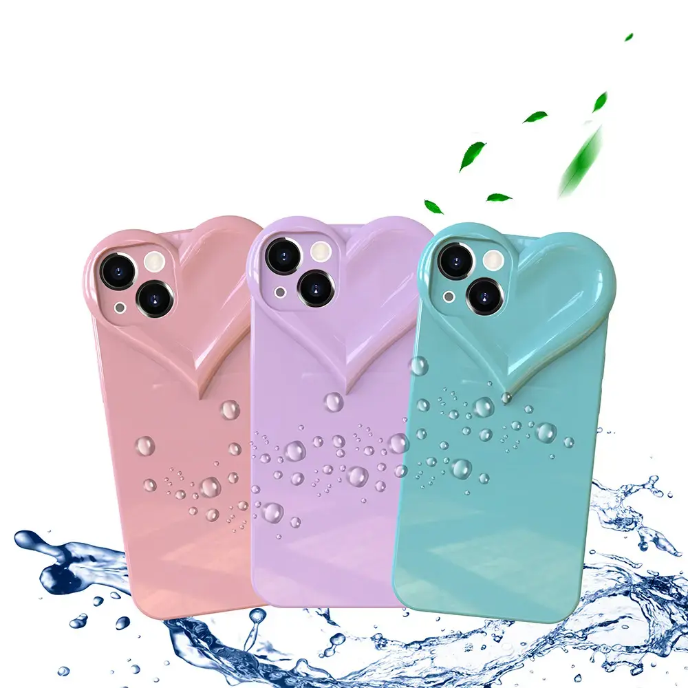 Lovely Heart Shape Fashion Case For iPhone 13 Pro