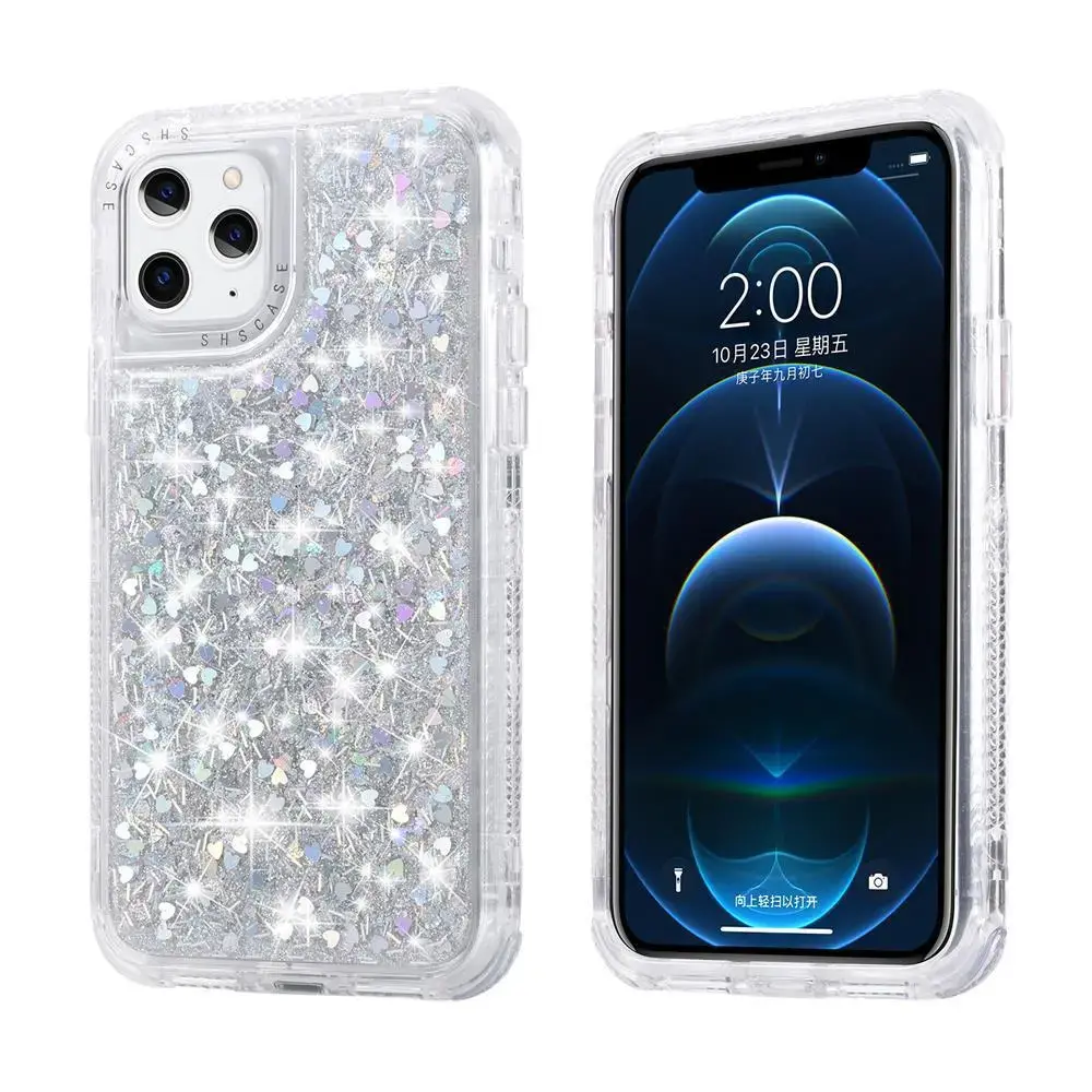 Glitter Fashion Phone Case For iphone 13 Pro Bling Bling Mobile Cover 