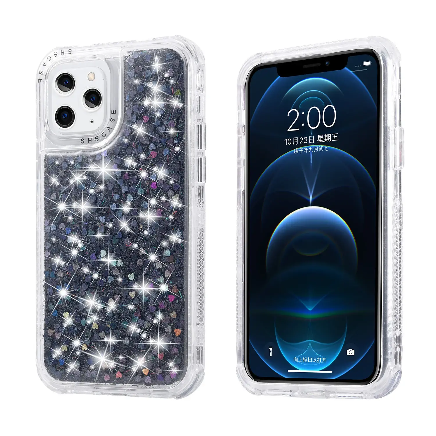 Glitter Fashion Phone Case For iphone 13 Pro Bling Bling Mobile Cover 