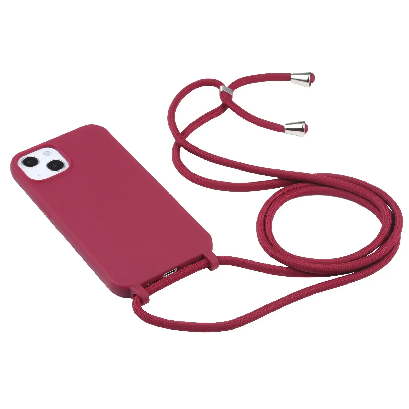 Eco Friendly iPhone 13 Biodegradable Phone Case With Crossbody Lanyard Strap 