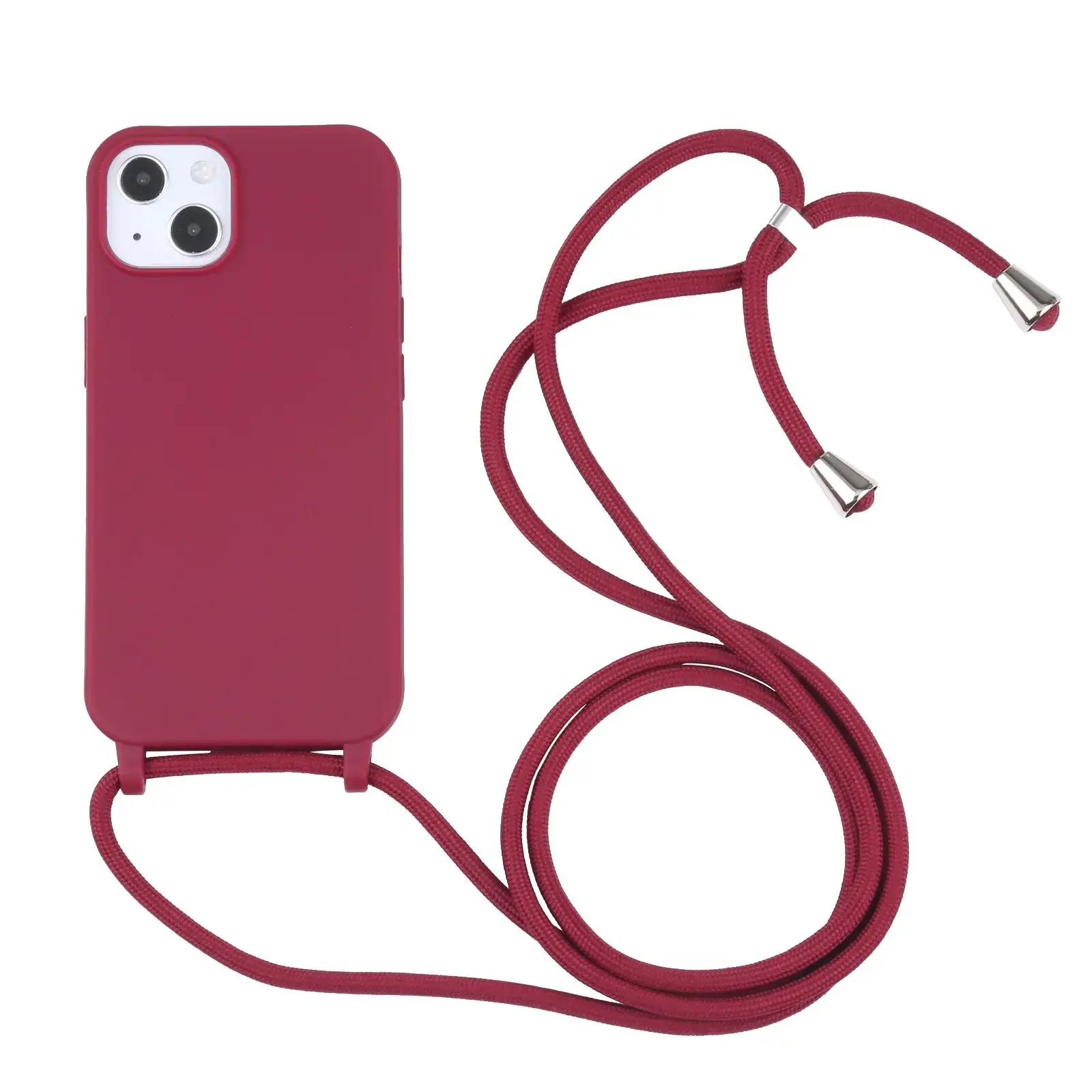 Eco Friendly iPhone 13 Biodegradable Phone Case With Crossbody Lanyard Strap 