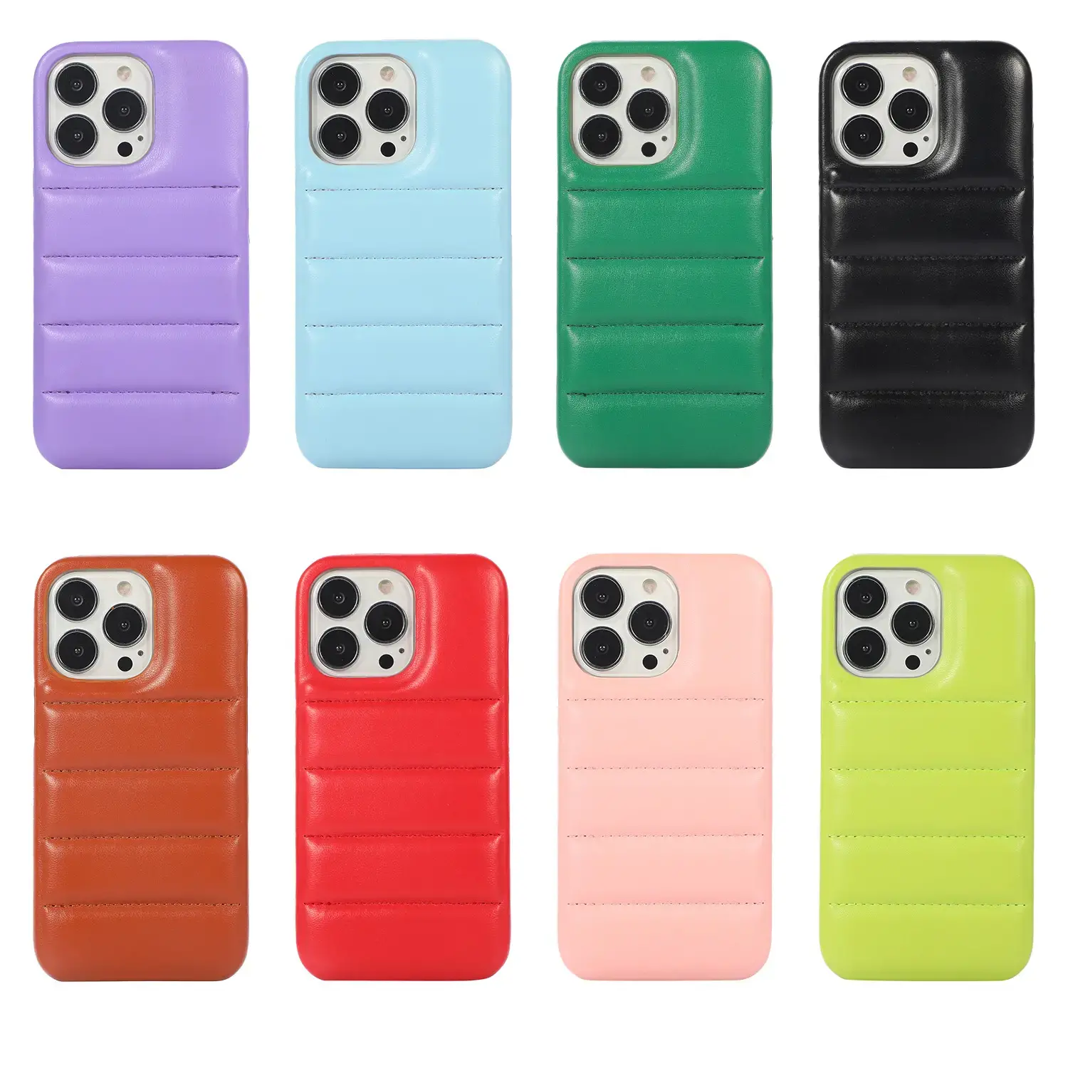 iPhone 13 Pro Case Puffer Soft Touch Puffer Jacket Materials Phone Case