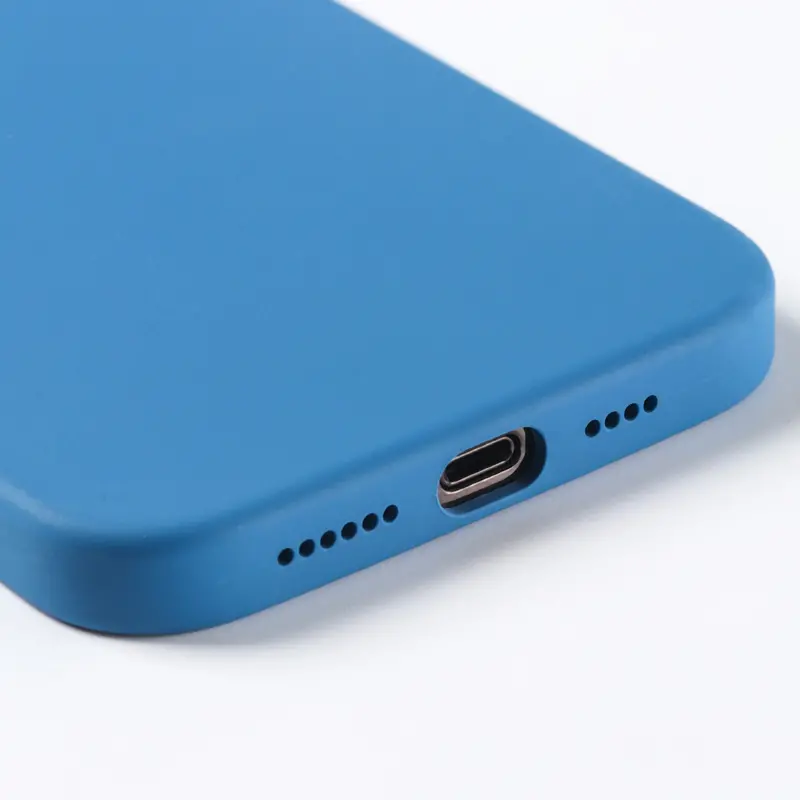 iphone 14 pro silicone case blue 