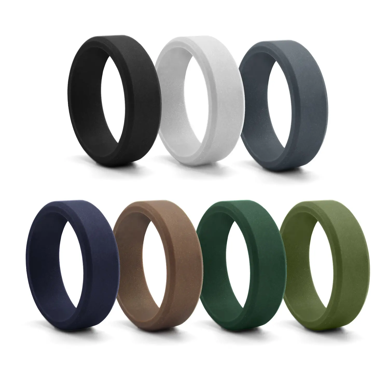 Grey silicone rings