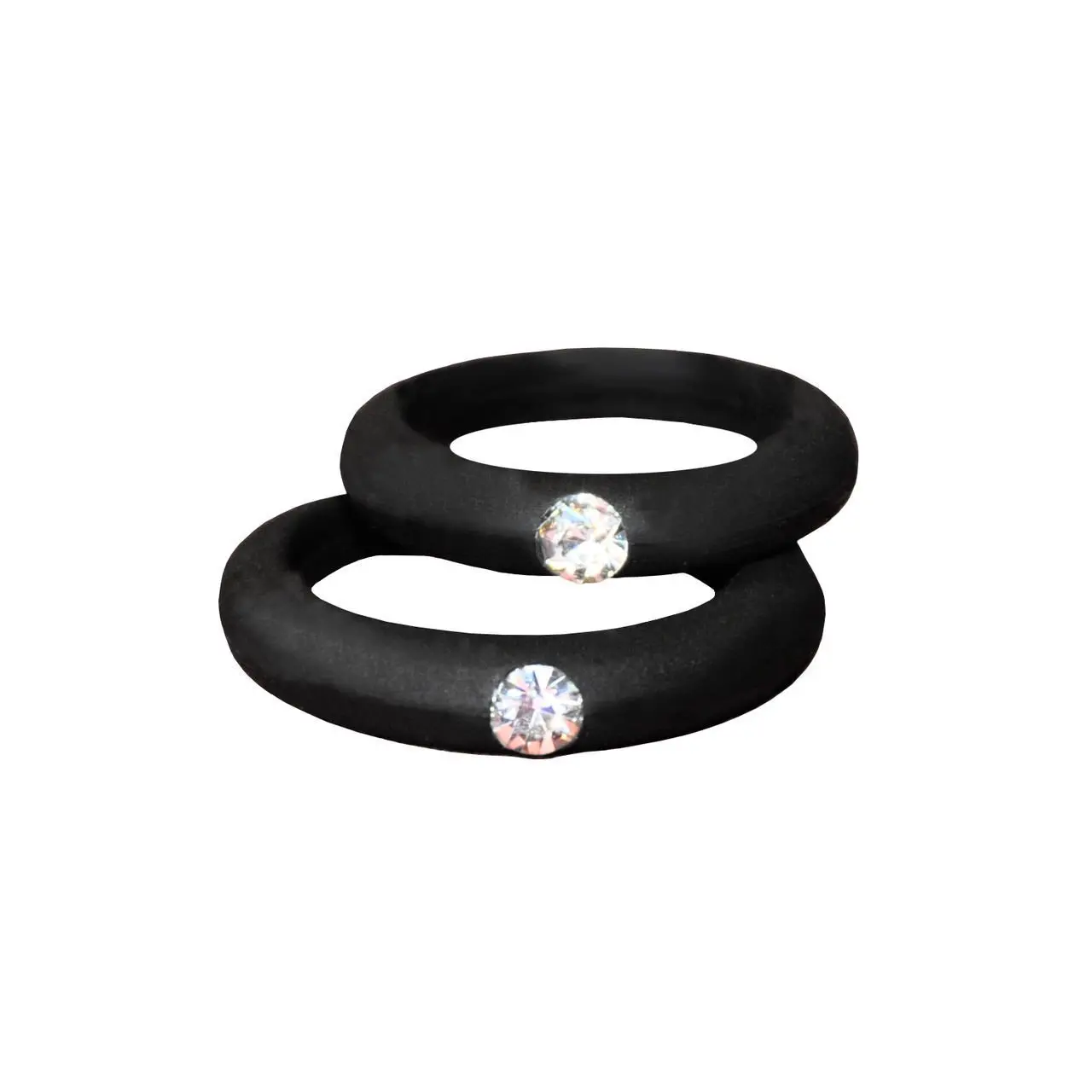 silicone rings with diamond