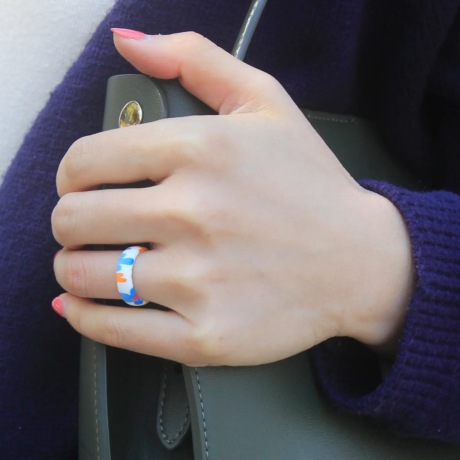 personalize patterned silicone rings