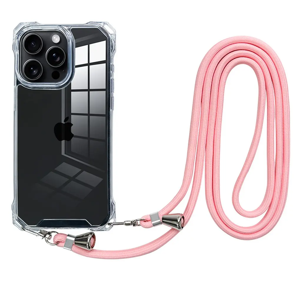 iphone 15 pro case with removable neck strap