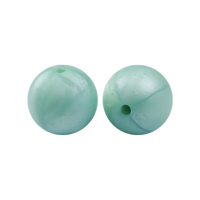 personalize round silicone bead