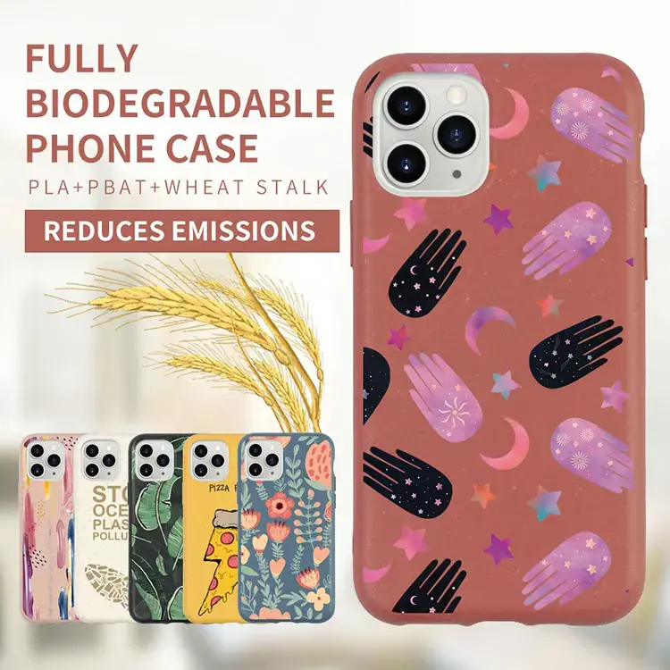 Patterned Bio Degradable eco-friendly phone case for iphone 11