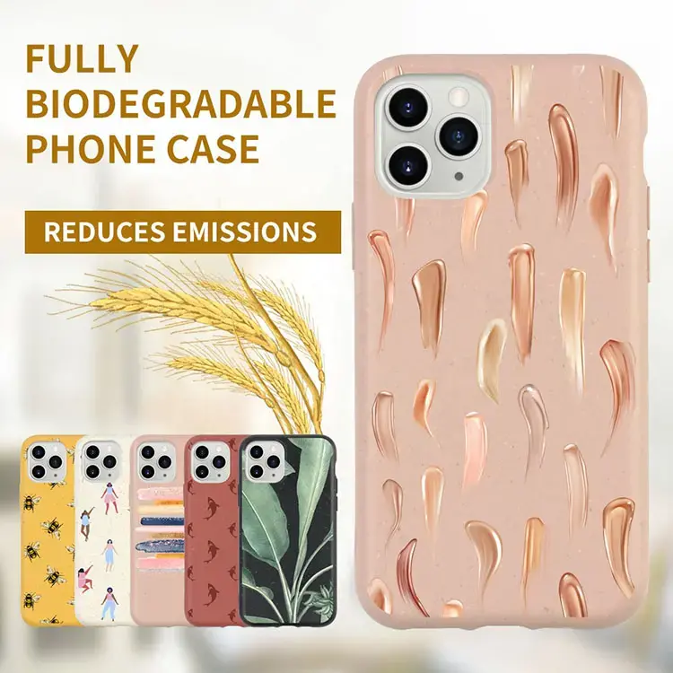 Patterned Bio Degradable eco-friendly phone case for iphone 11