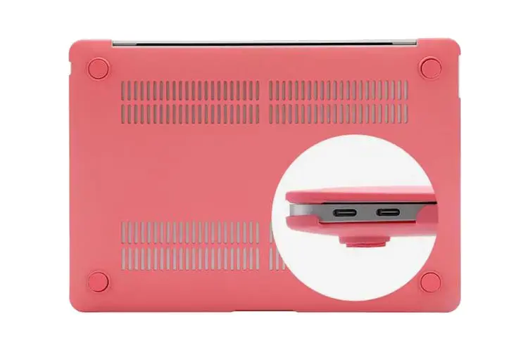 Plastic Hard shell with rubber coating case cover for MacBook Pro 13