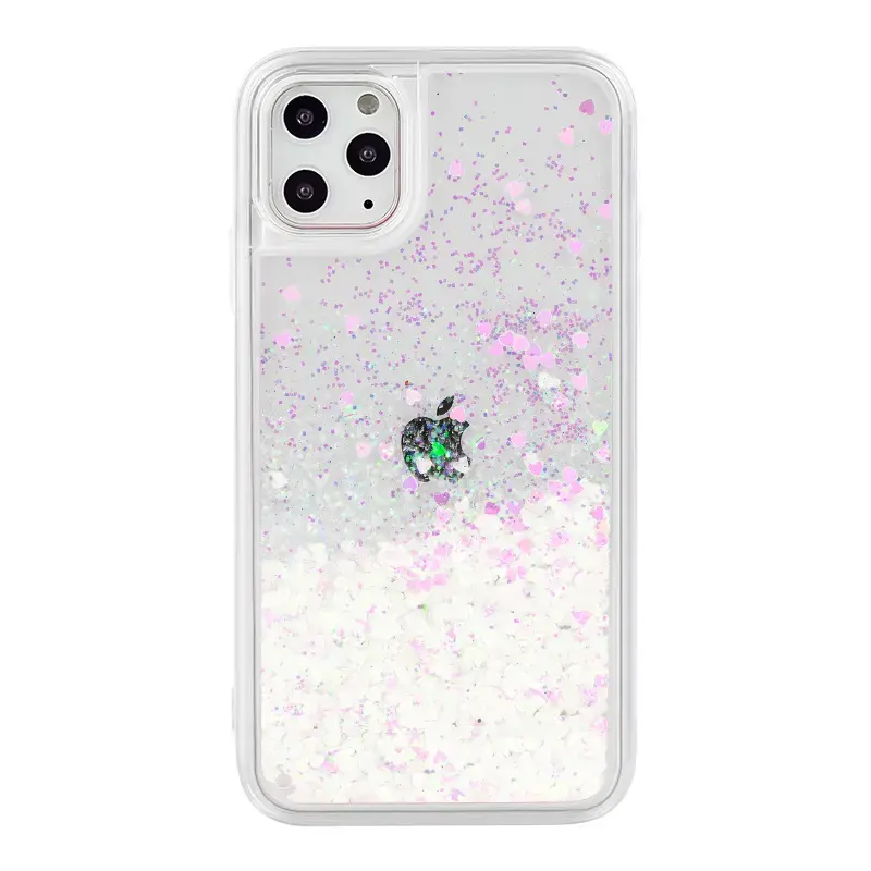 Custmize quicksand liquid sand flowing phone cases for iPhone 11