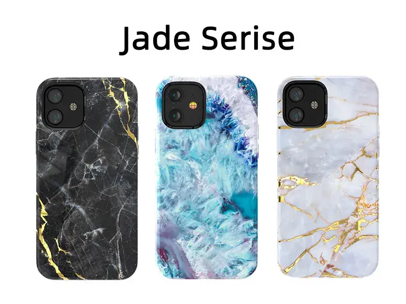 Customization Soft Silicone Gel Rubber & Hard Back Cover Marble pattern Protective case for iphnone 12