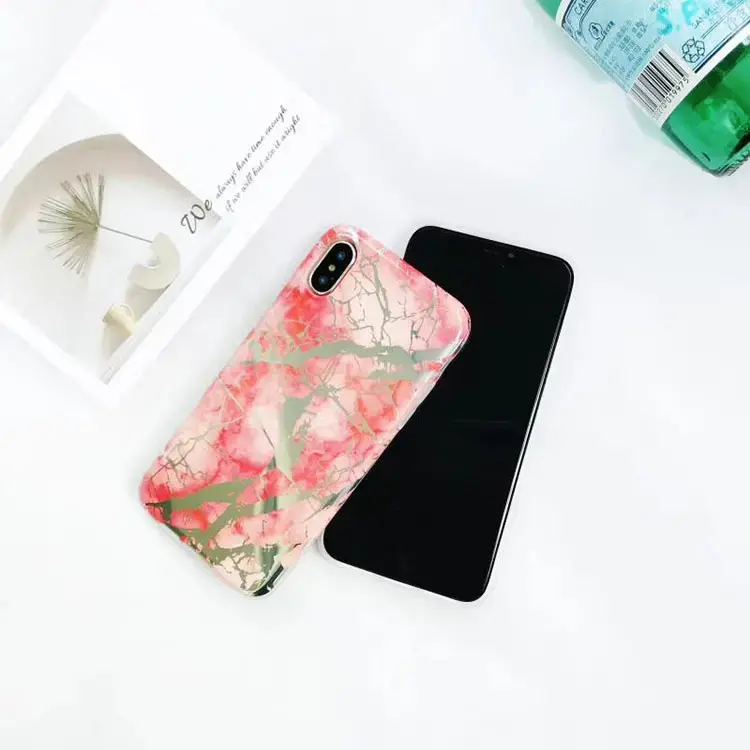 Marble Pattern soft tpu mobile cases for iPhone xs max