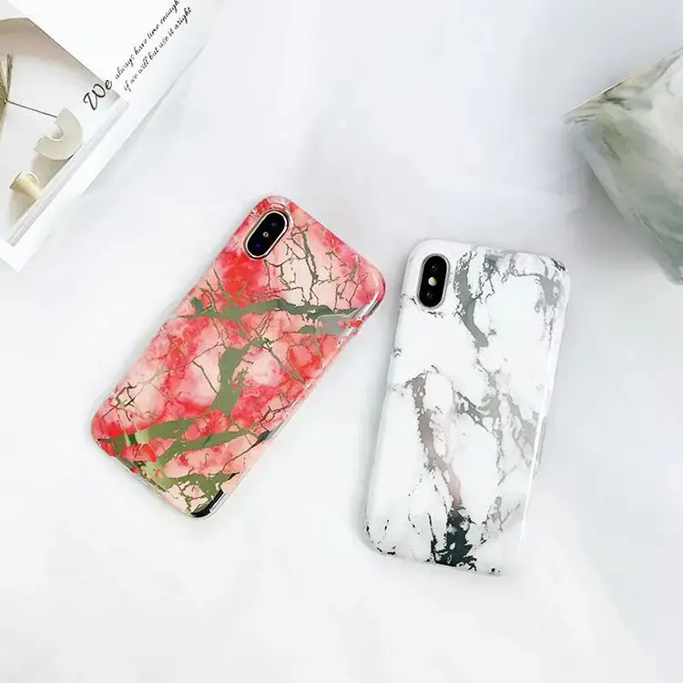 Marble Pattern soft tpu mobile cases for iPhone xs max