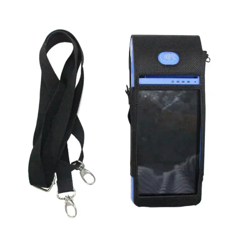 Customize Nylon leather credit card terminal case with shoulder straps