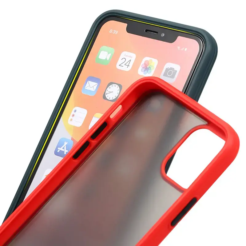 Customzation hard back case with soft tpu bumper for iPhone 11 pro