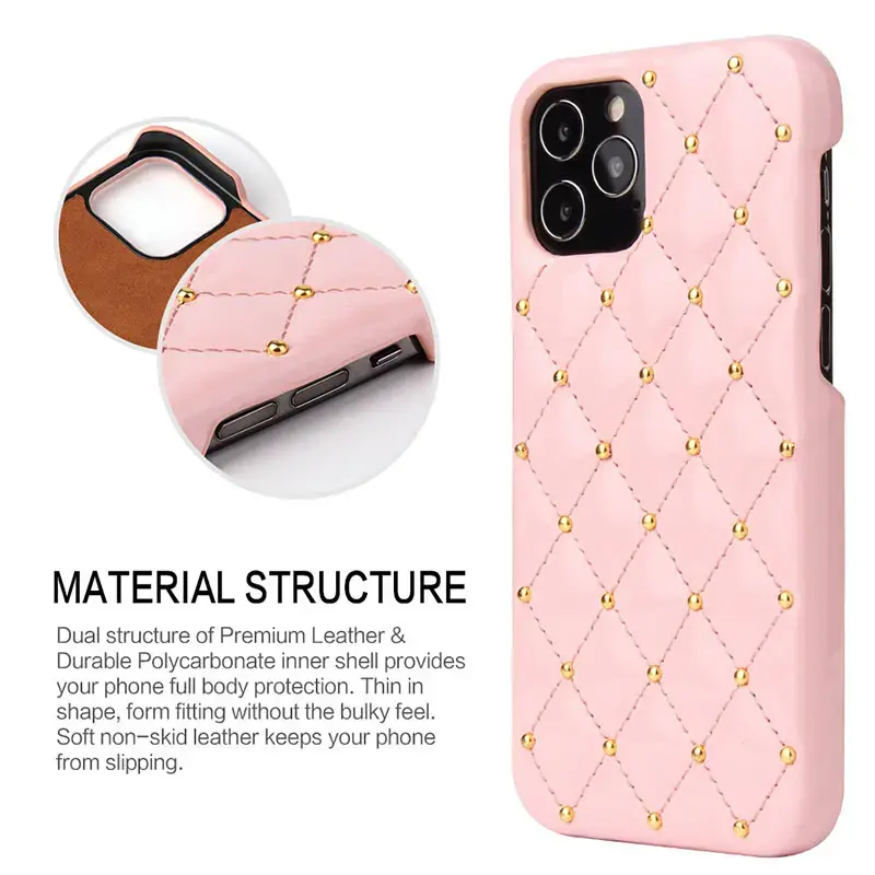 Rivet Design Protective Case Cover for Apple iPhone 12