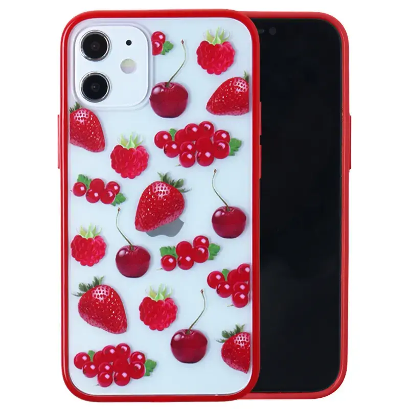 Colorful Fruit and Flowers Design Protective iPhone Case