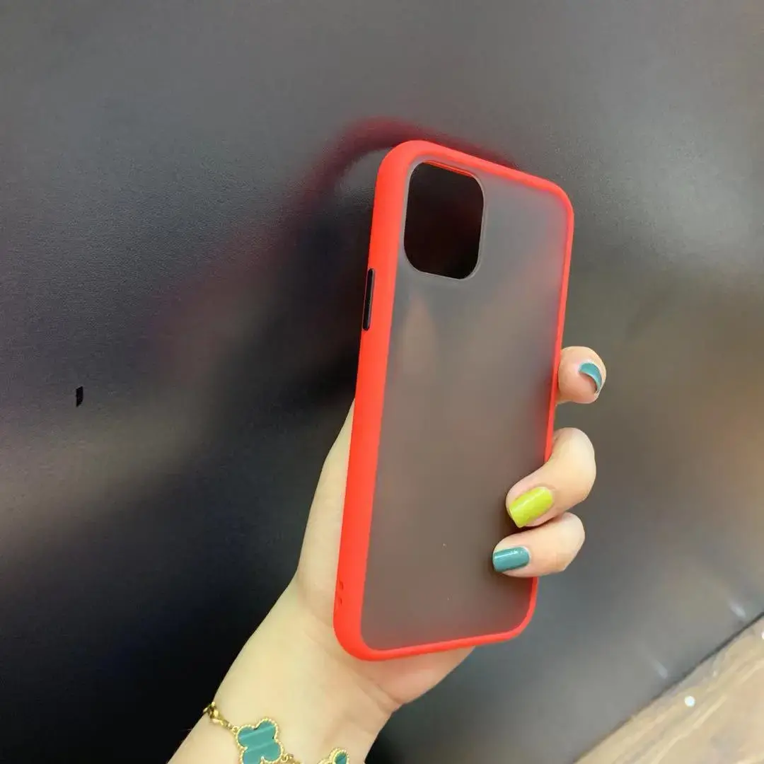 Translucent Matte Cases Designed for iphone 11 and 12 Series with Hard Matte Clear Back Cover & Soft Edges