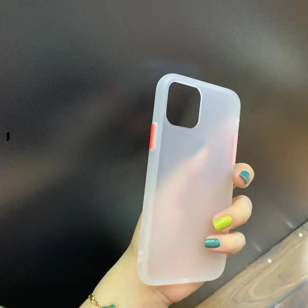 Translucent Matte Cases Designed for iphone 11 and 12 Series with Hard Matte Clear Back Cover & Soft Edges