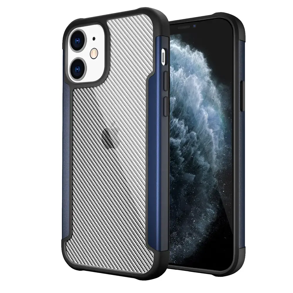 Shock Absorbing Protection PC TPU Case for iPhone 12 , Durable Aluminum Frame, 1.2 meter Drop Tested