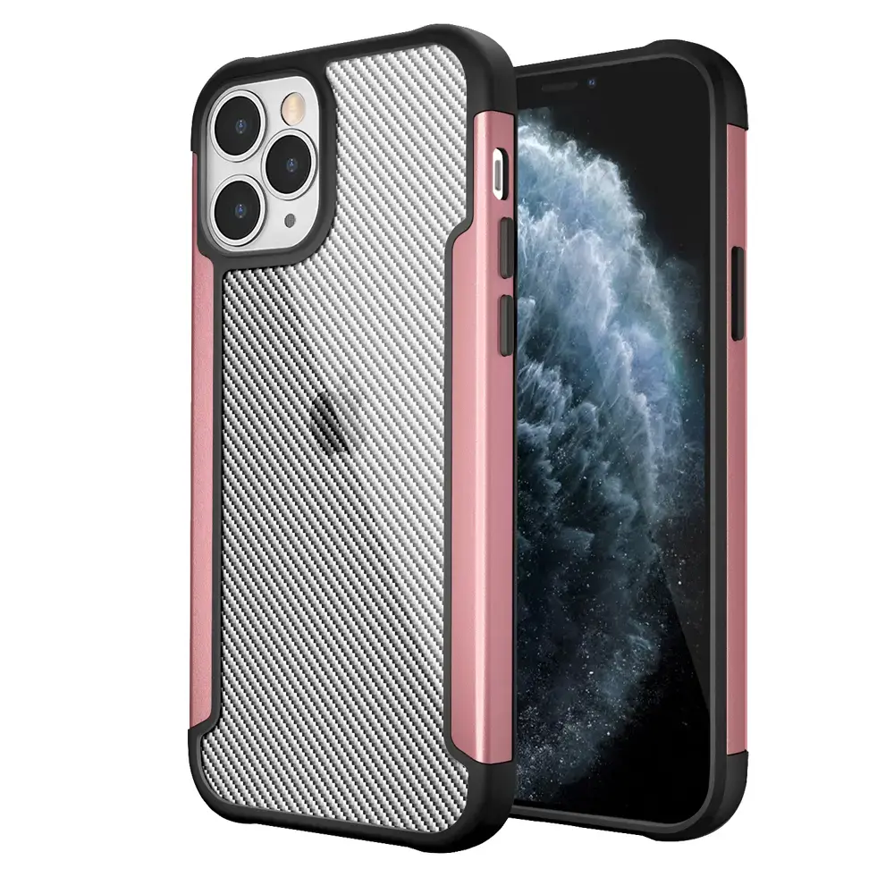 Shock Absorbing Protection PC TPU Case for iPhone 12 , Durable Aluminum Frame, 1.2 meter Drop Tested