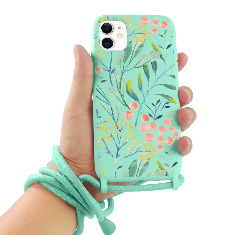 iPhone 12 Case Biodegradable Pattern iPhone Case | Environment Friendly iPhone Case with Sling