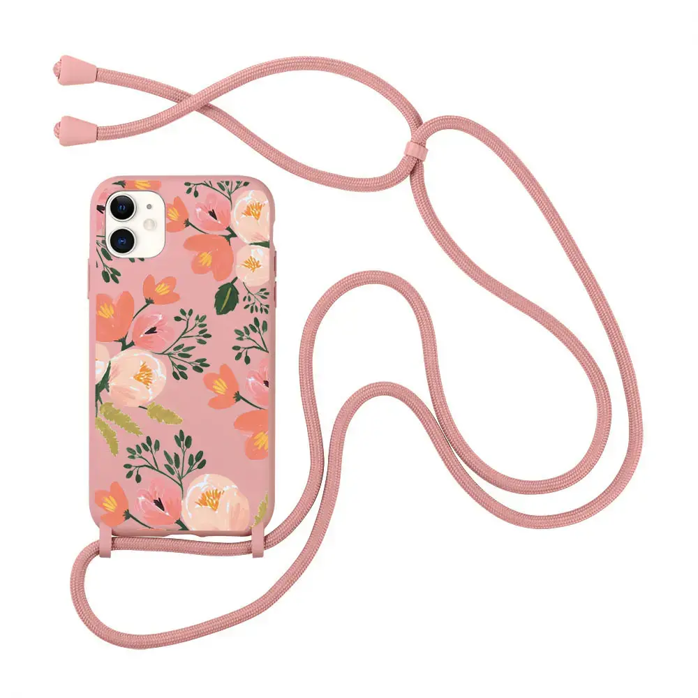 iPhone 12 Case Biodegradable Pattern iPhone Case | Environment Friendly iPhone Case with Sling