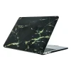 customs black marble macbook case