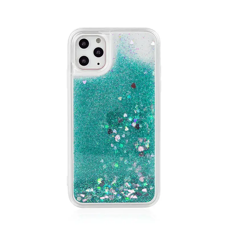 Custmize quicksand liquid sand flowing phone cases for iPhone 11