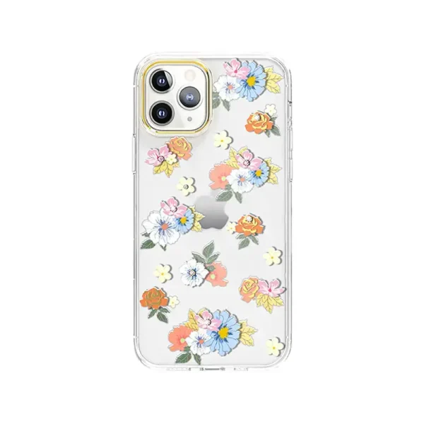 Trasparent PC and TPU Case with customize pattern for iPhone 12