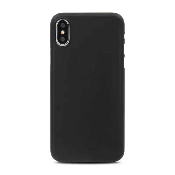 Solid black ultra slim mobile phone cases for iPhone xs