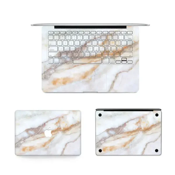 Customize marble pattern sticker for MacBook