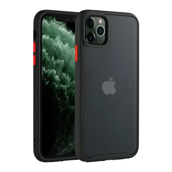 Hard back cover with soft bumper cases for iPhone 11 pro