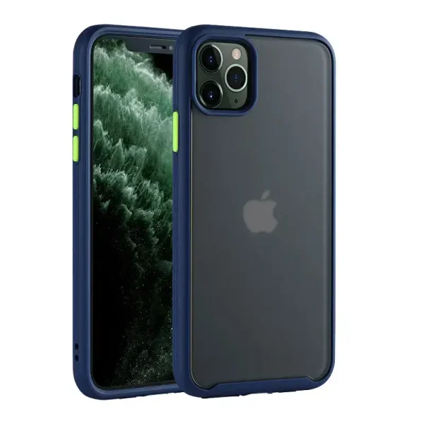 Hard back cover with soft bumper cases for iPhone 11 pro