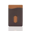 Premium Leather Phone Card Holder Stick On Wallet for iPhone and Android Smartphones