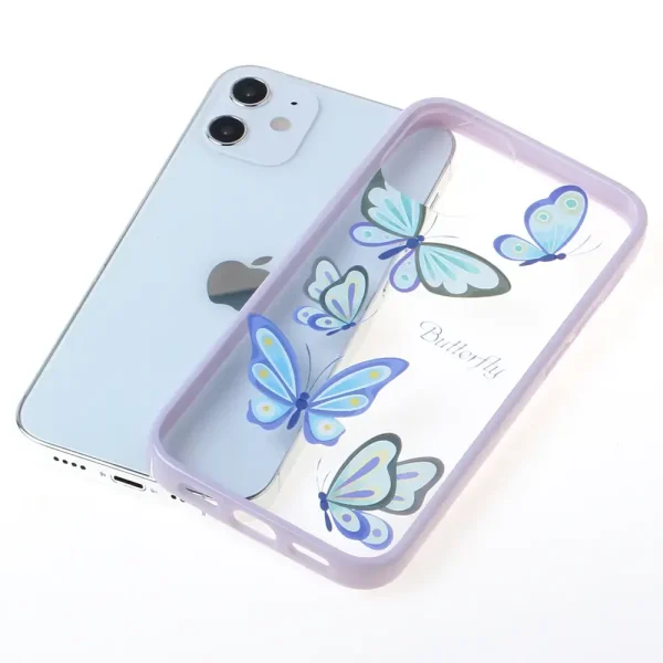 主图：Customzation Pattern Design hard PC back and soft TPU side Protective Case for iphone 12 and iphone 12 pro (4)