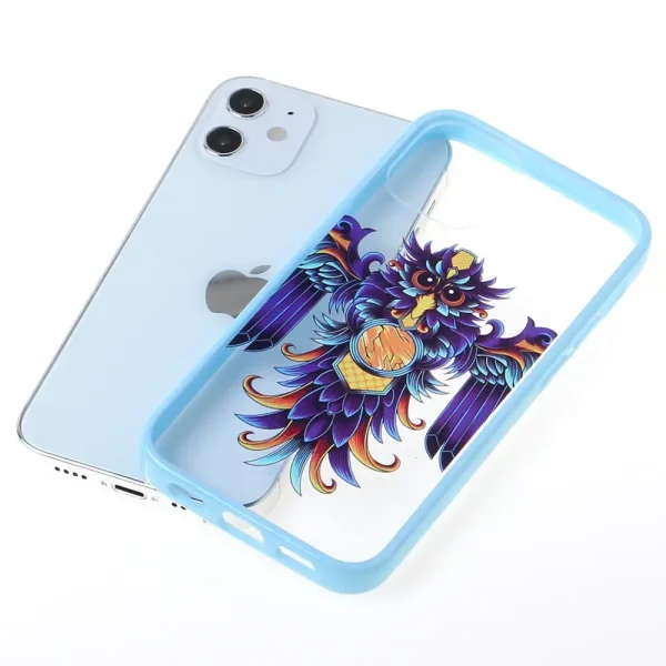 主图：Customzation Pattern Design hard PC back and soft TPU side Protective Case for iphone 12 and iphone 12 pro (1)