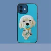 iPhone12 Cute Dog Phone Case - Animal Embroidery (2)