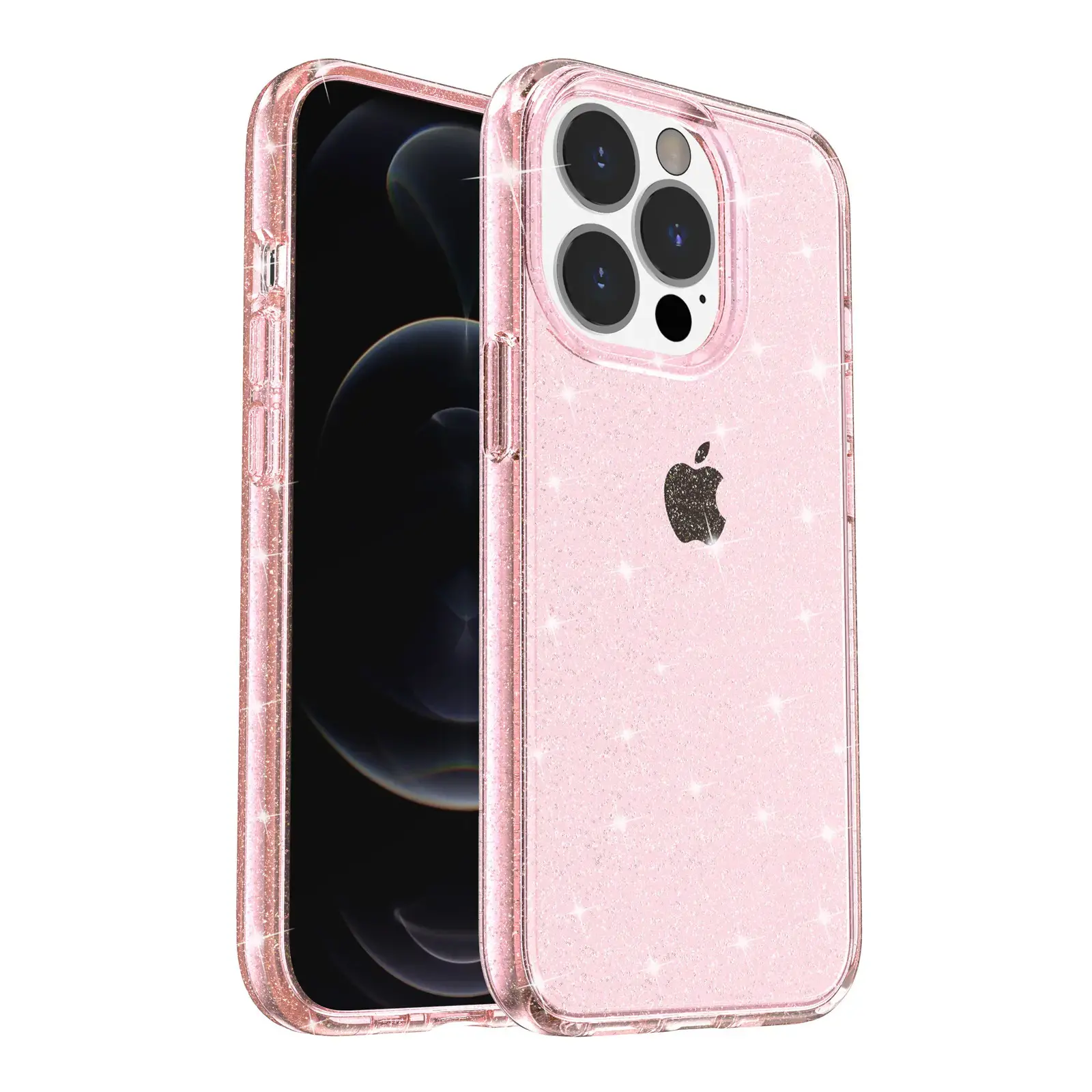 iphone 13 pro PC and TPU back case with shimmering powder (1)