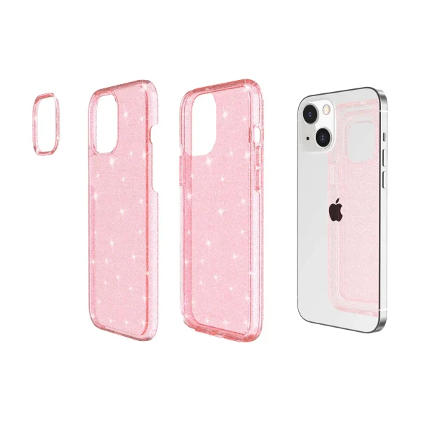 iphone 13 pro PC and TPU back case with shimmering powder (11)