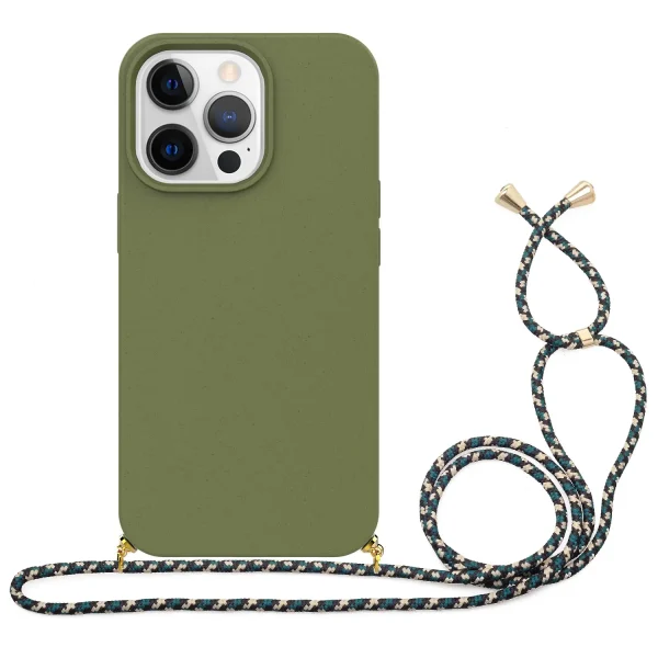 iphone necklace wheat straw phone case