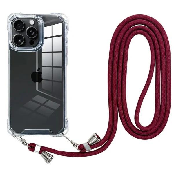 Cord strap phone case for iphone 15 Pro