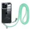 Classic clear phone case with strap for iphone 15 Pro