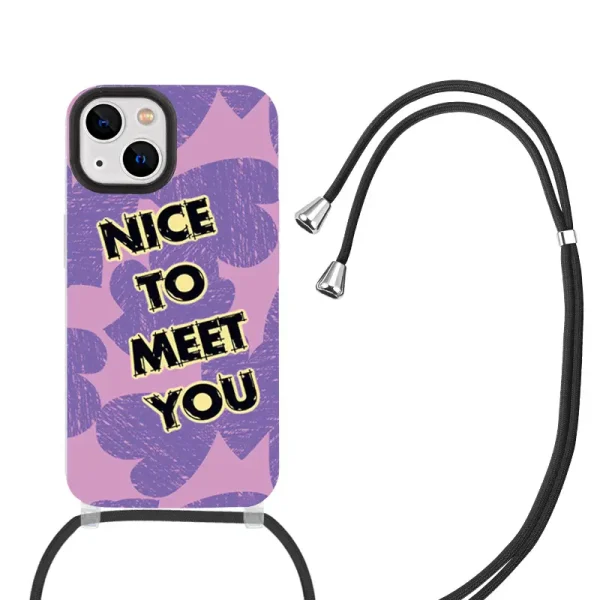 Necklace phone case for iphone 15